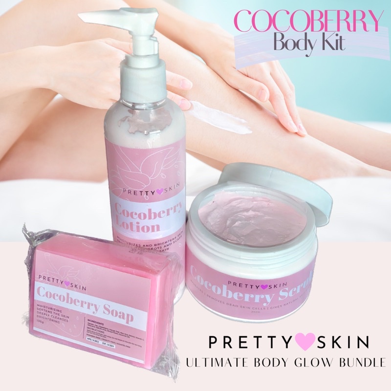 Cocoberry Body Kit ( Cocoberry Soap, Cocoberry Scrub, Cocoberry Lotion 