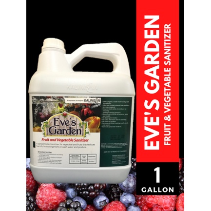 Kalinisan Fruit / Vegetable Sanitizer 1 Gallon Eve's Garden (100%