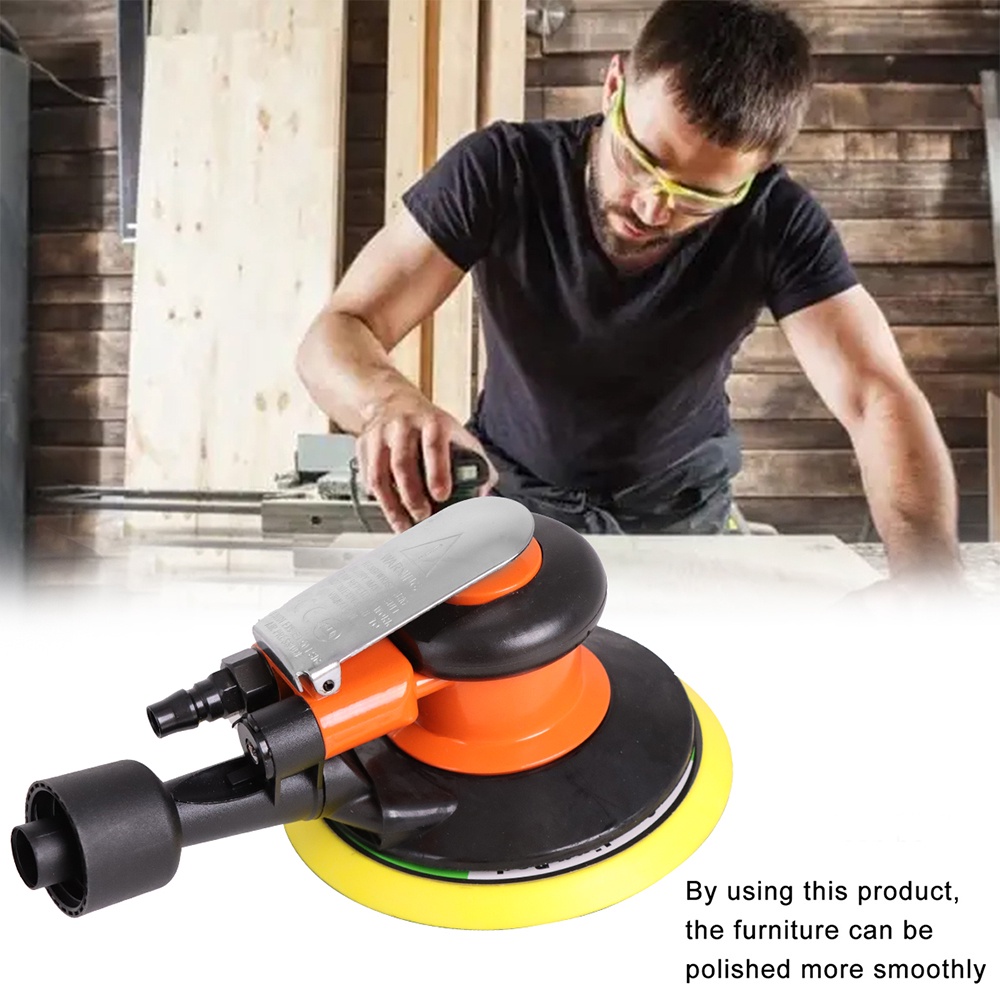WenXing 6 Inch Hair Sander With Vacuum 150mm Pneumatic For 6" Sand