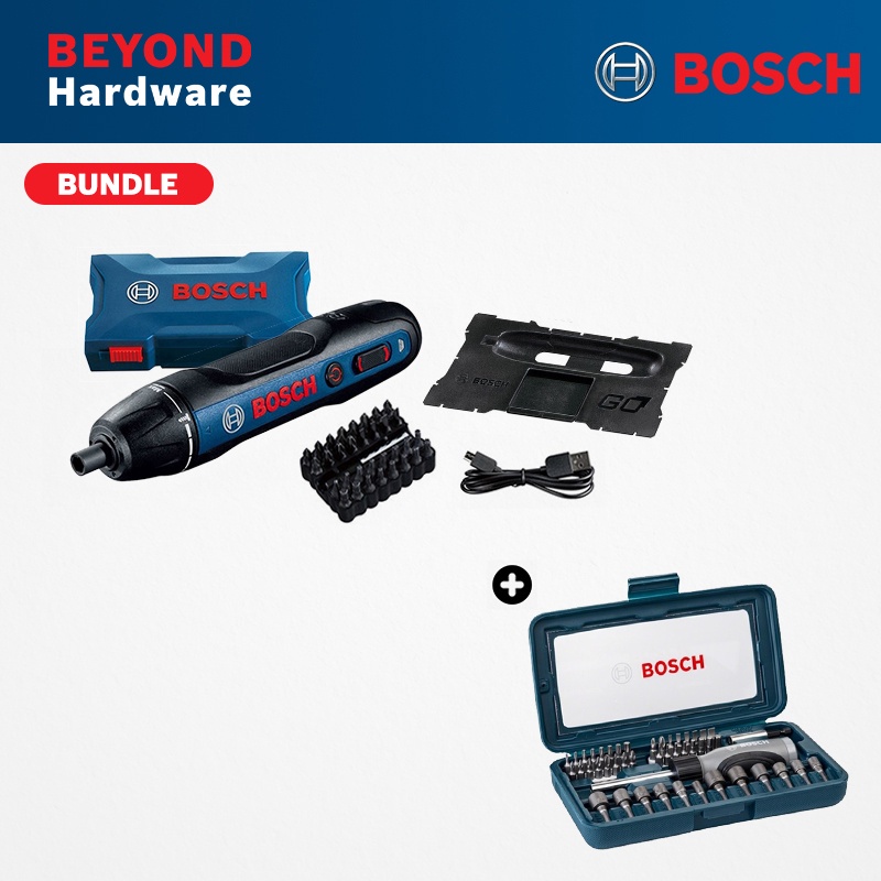 ┅BOSCH Go 2 Kit Smart Screwdriver 06019H2181 + BOSCH Screwdriver Set