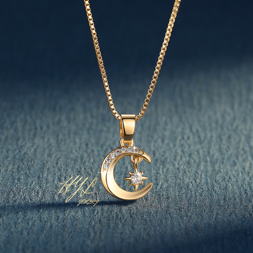 Moon star deals pendant necklace