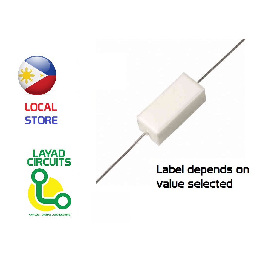 resistor 5w ceramic cement resistors power resistor 9.5x9.5x22mm