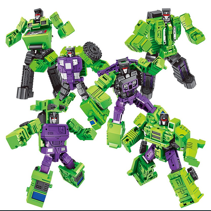 Transformation 6 in 1 Model MINI Devastator 21CM Action Figure Robot