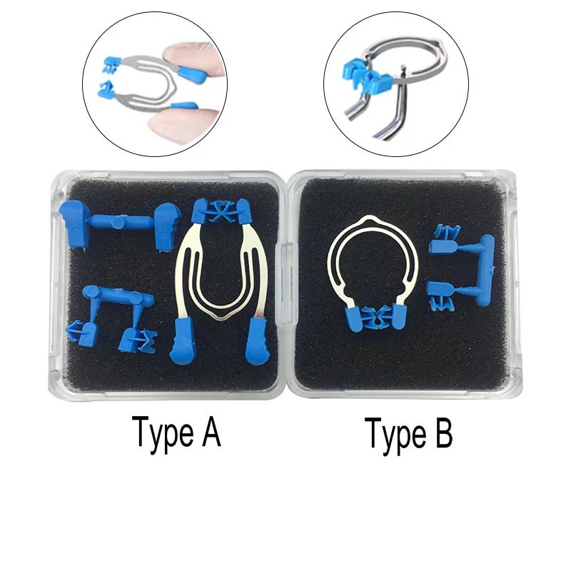 1 Set Dental Sectional Contoured Metal Spring Clip Teeth Replacement Dental Matrix Ring Dentist