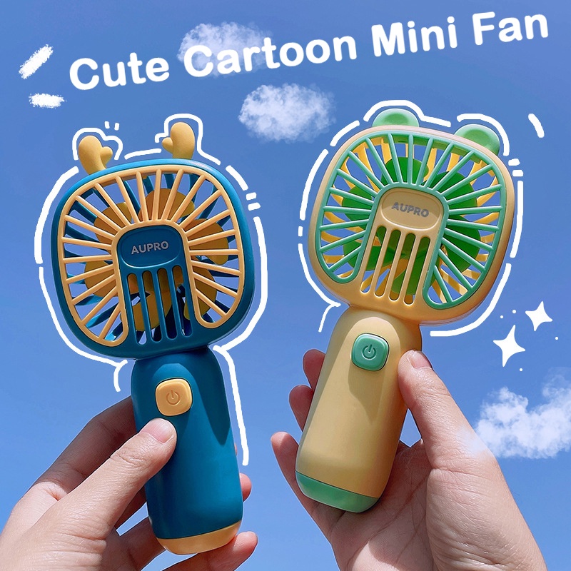 Korean cute pet mini cartoon student cute charging handheld fan desktop