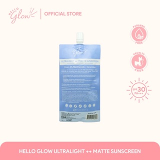 Hello Glow Ultralight ++ Matte Sunscreen SPF50 50g | Shopee Philippines