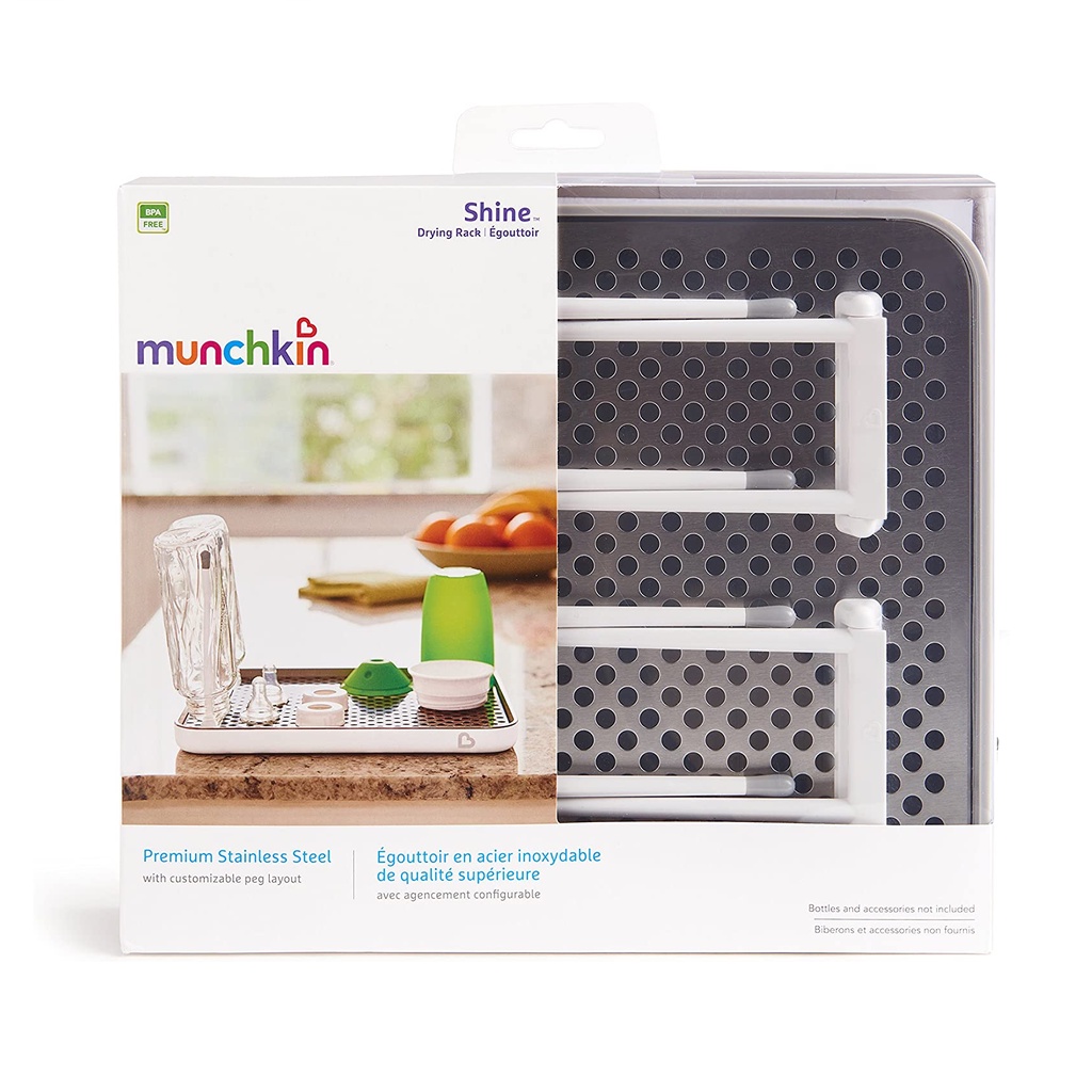 Munchkin Shine Stainless Steel Drying Rack | Shopee Philippines