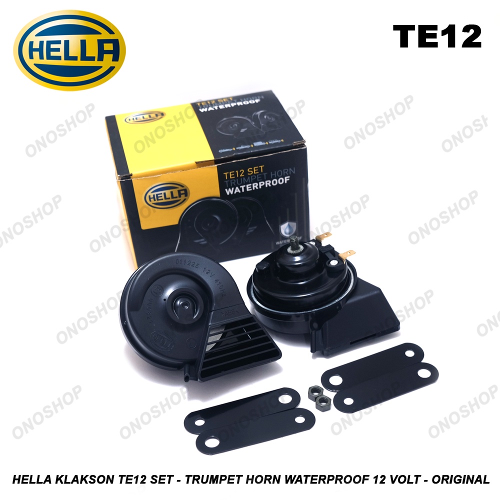Hella Horn TE12 Set Trumpet Horn Waterproof 12 Volt Original