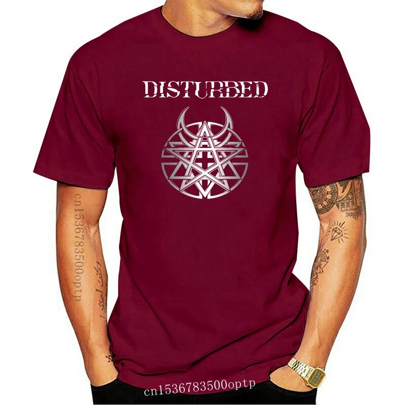 Men T-Shirt Disturbed Men Black Heavy Metal Band Fan Tee Shirt S 3Xl ...