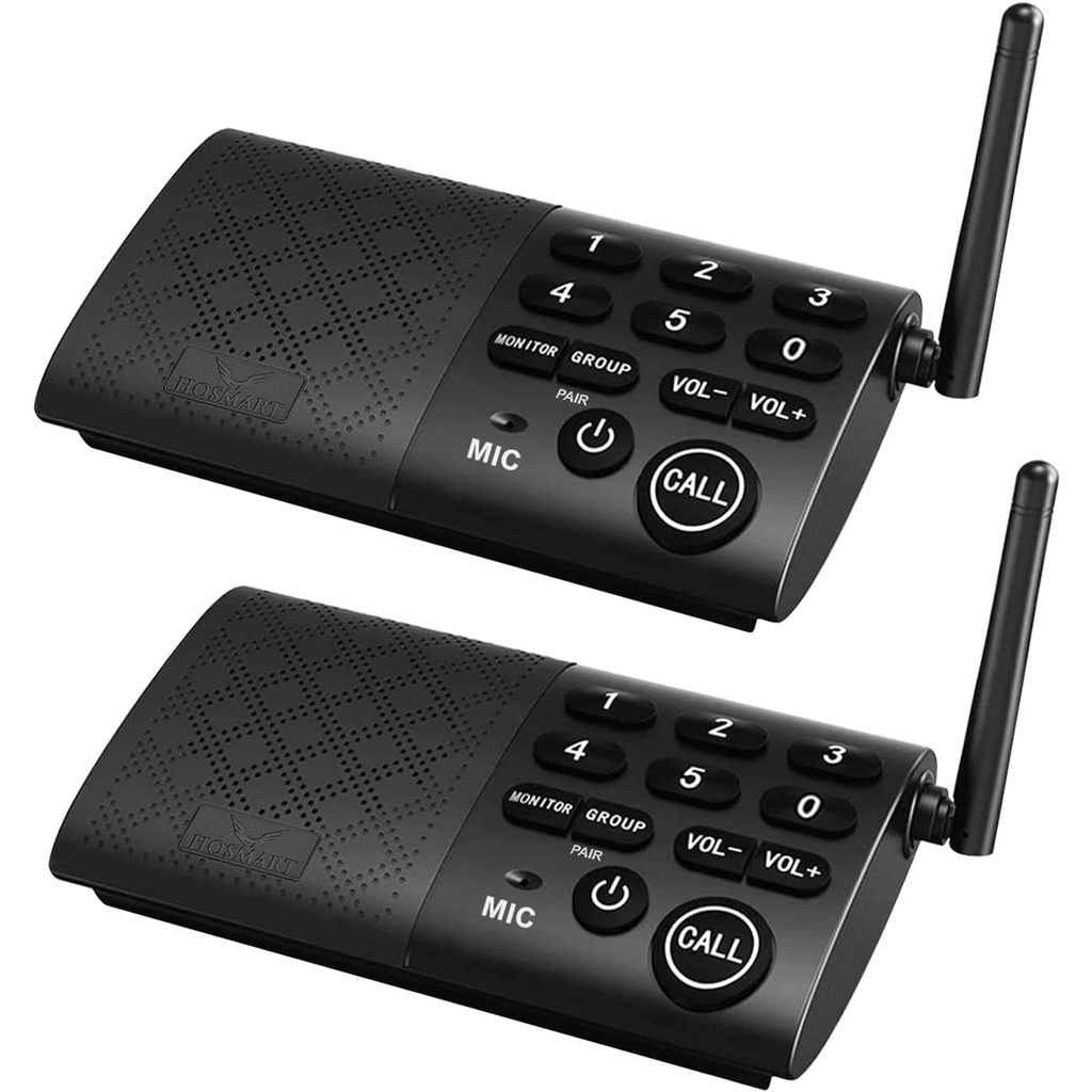 Full Duplex Wireless Intercom System, Two -Way Communication for Home ...