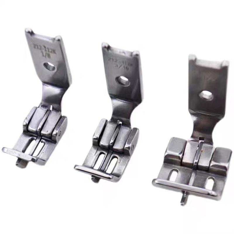 Middle Edge Guide Presser Foot 212112K For Industrial Double Needle