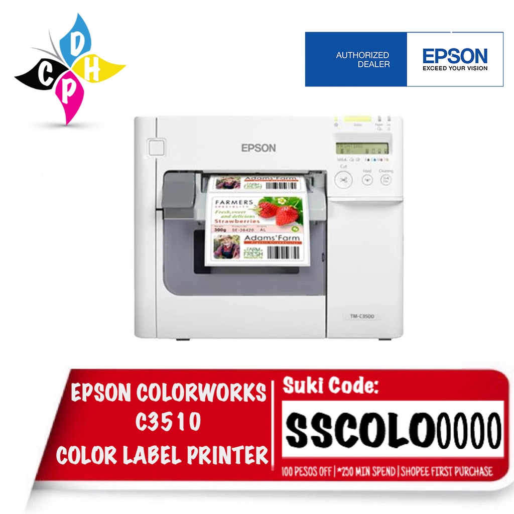 Epson ColorWorks C3510 Color Label Printer Shopee Philippines