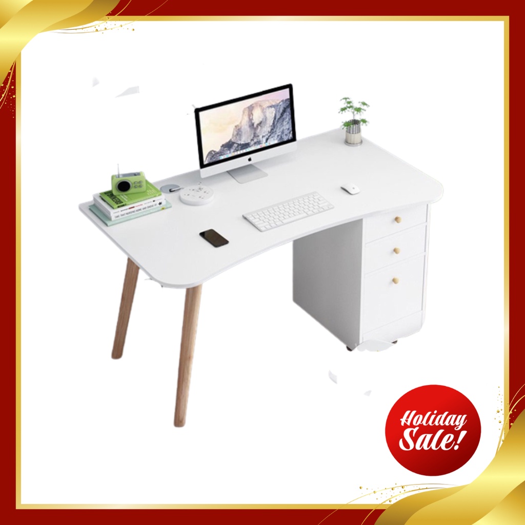 MAYOR HOME Scandi Table With Drawer Study Table with Drawer Computer