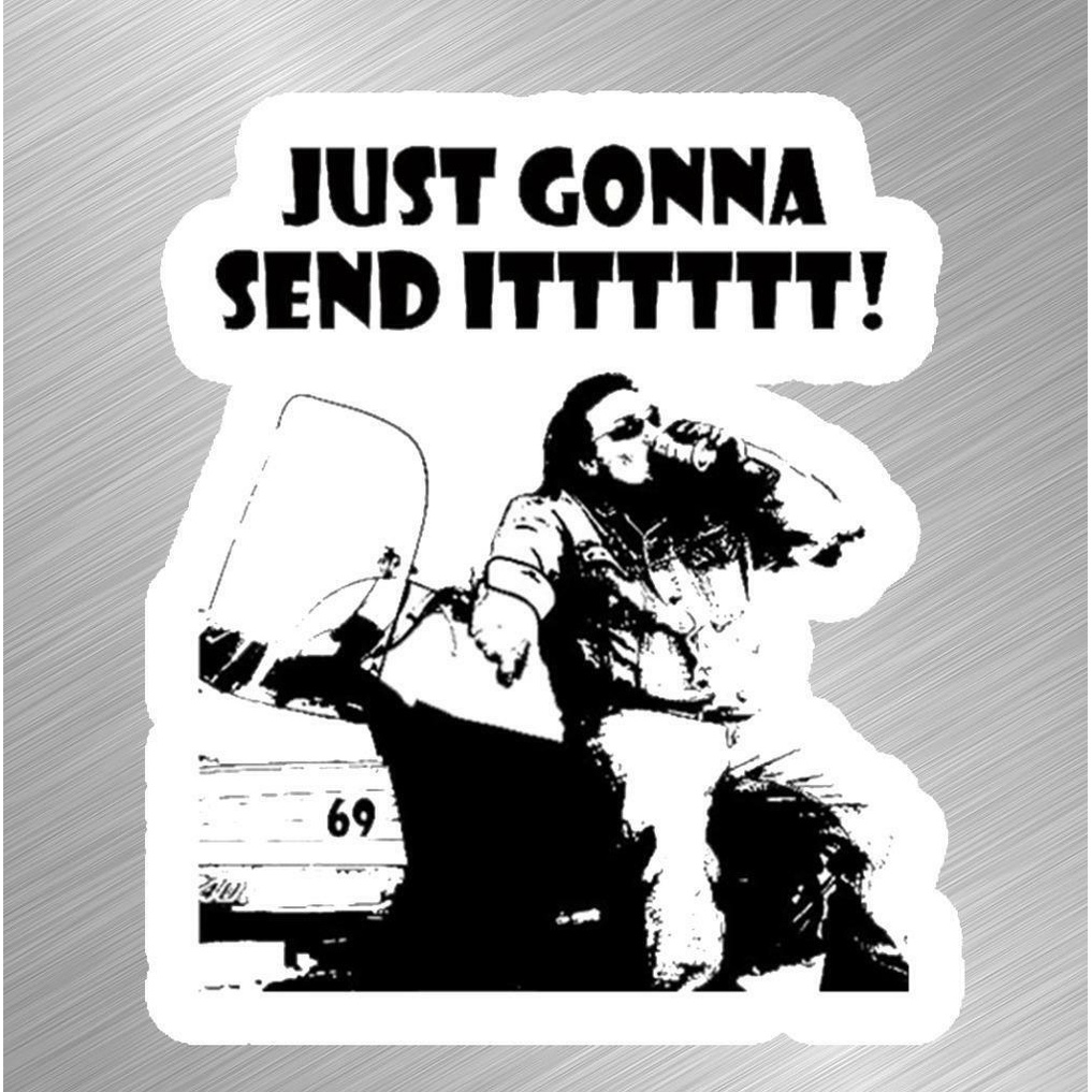 Just Send It Snowmobile Vinyl Decal Sticker Car Larry Funny Enticer ...