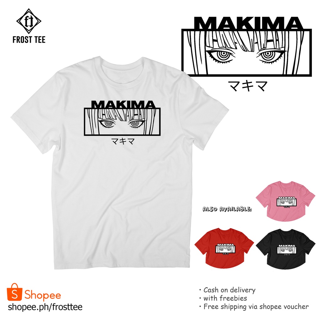 Chainsaw Man Makima Outline Main Anime Shirt | FROST TEE | Shopee ...