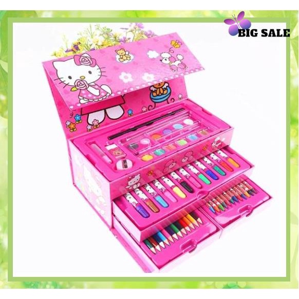 54pcs art set kids drawing art set cartoon character painting pen color ...