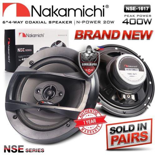 Nakamichi NSE-1618 | NSE-1617 SPEAKER 4-WAY 6" 35W RMS car audio ...