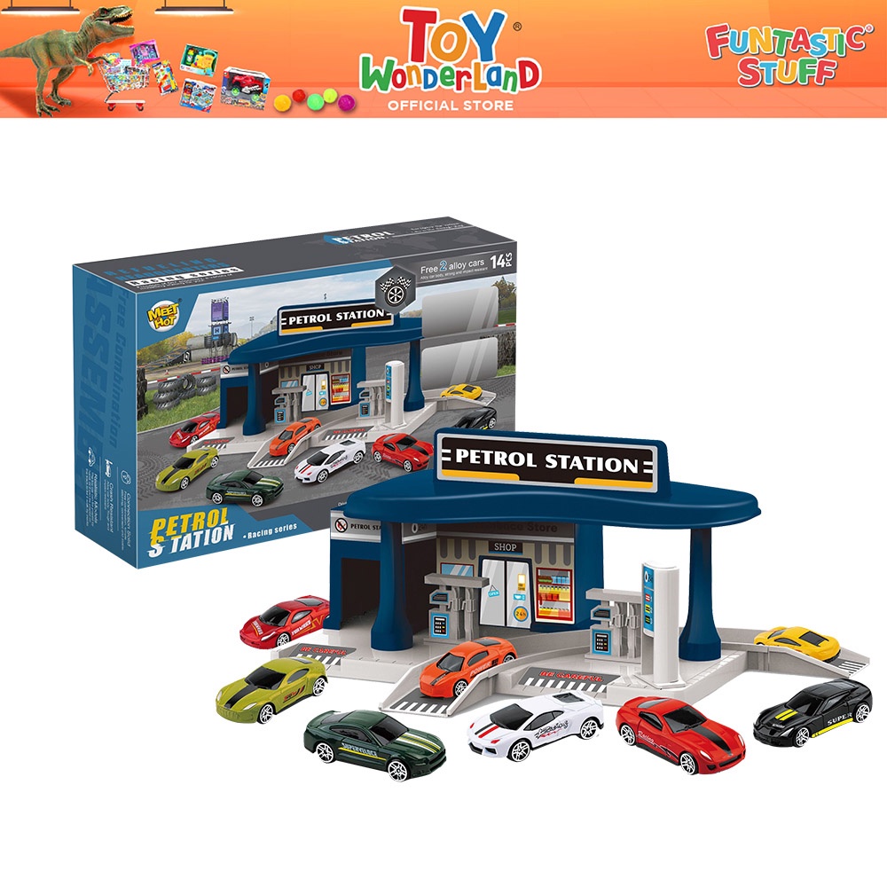 Toy Wonderland Parking Garage Set [2pcs Alloy Cars Only], Toys for Kids