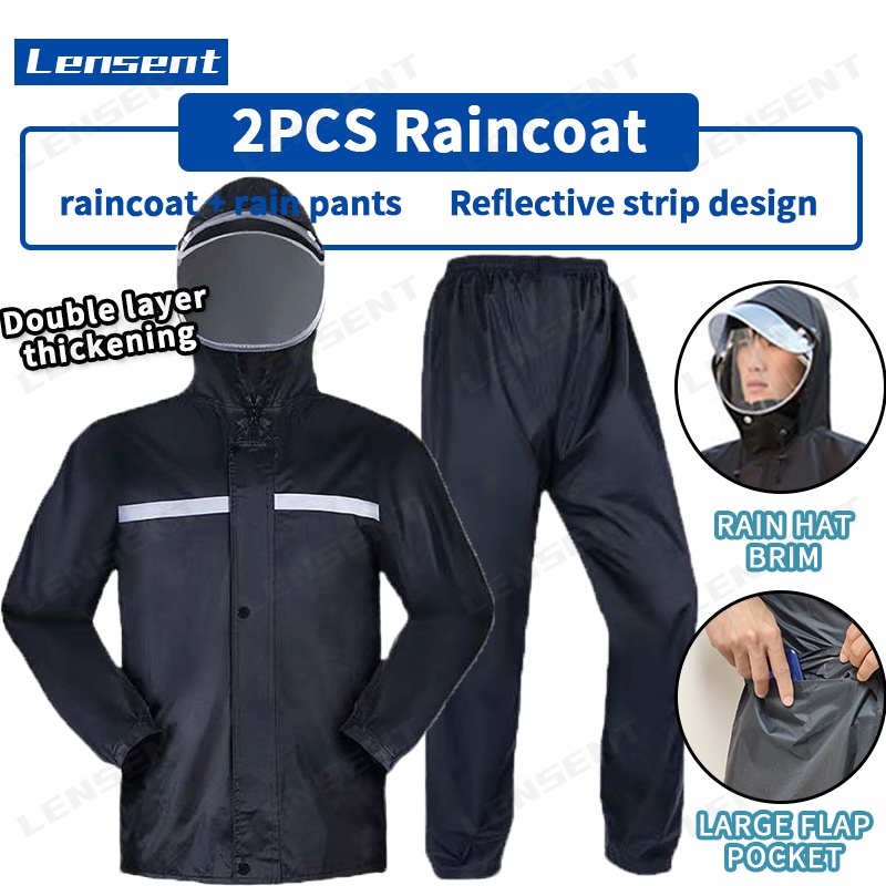 Raincoat Rain Pants Suit Thick Double Waterproof Motorcycle Rain