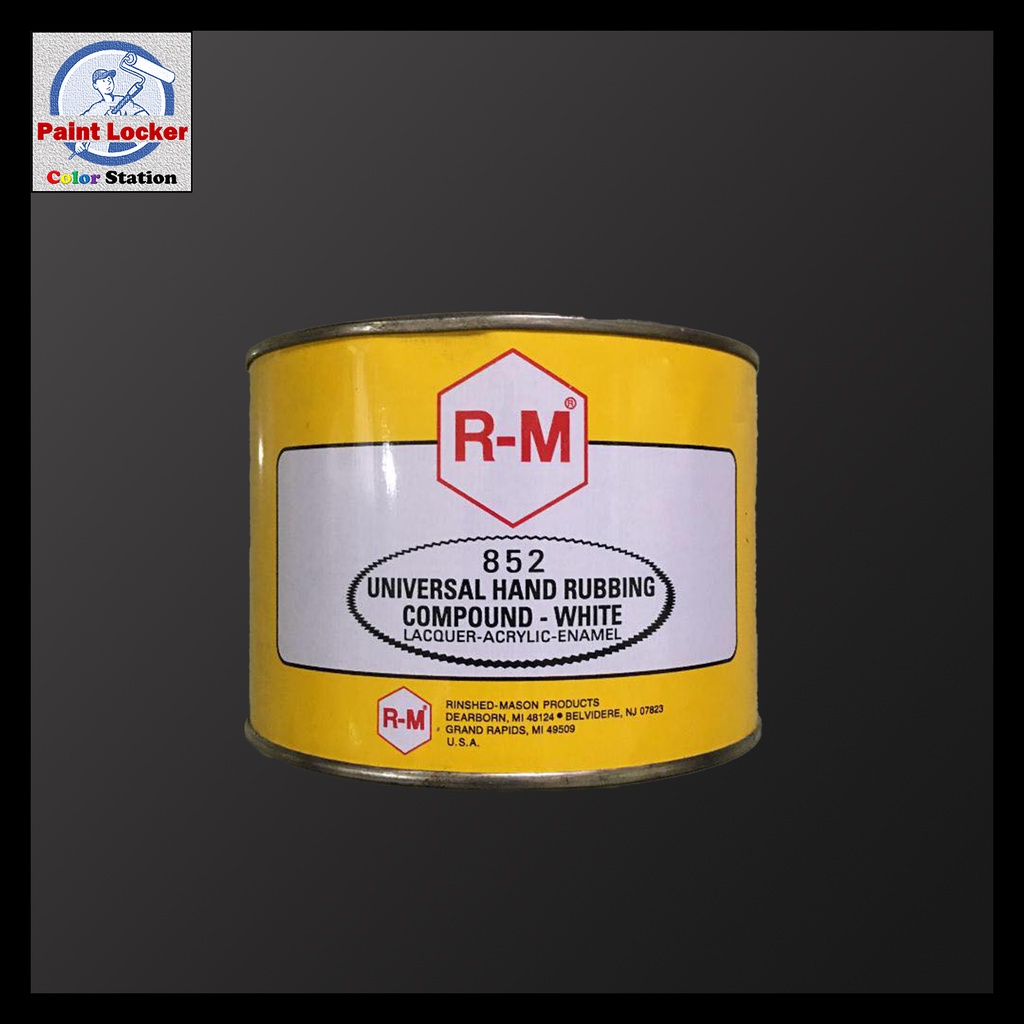 RM 852 Universal Hand Rubbing Compound White - 1 Liter | Shopee Philippines