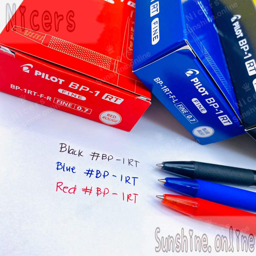 12pcs Original Pilot BP-1 RT Retractable Ballpen | Shopee Philippines