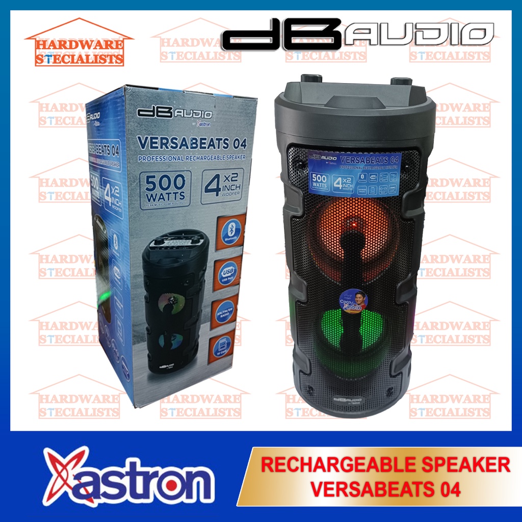Astron DB Audio Rechargeable Speaker Versabeats 04 500W | Shopee ...