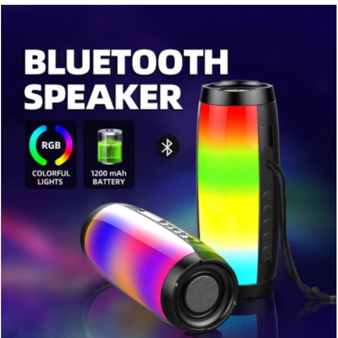 ZQS-1202 RGB Wireless Bluetooth Speaker Mini Bass Stereo Surround ...