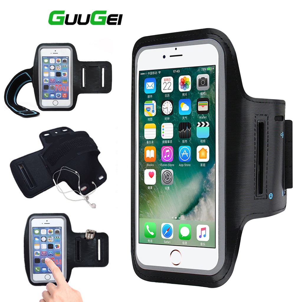 Guugei Sports Arm Bag Mobile Phone Holder Bag Running Gym Armband Bag
