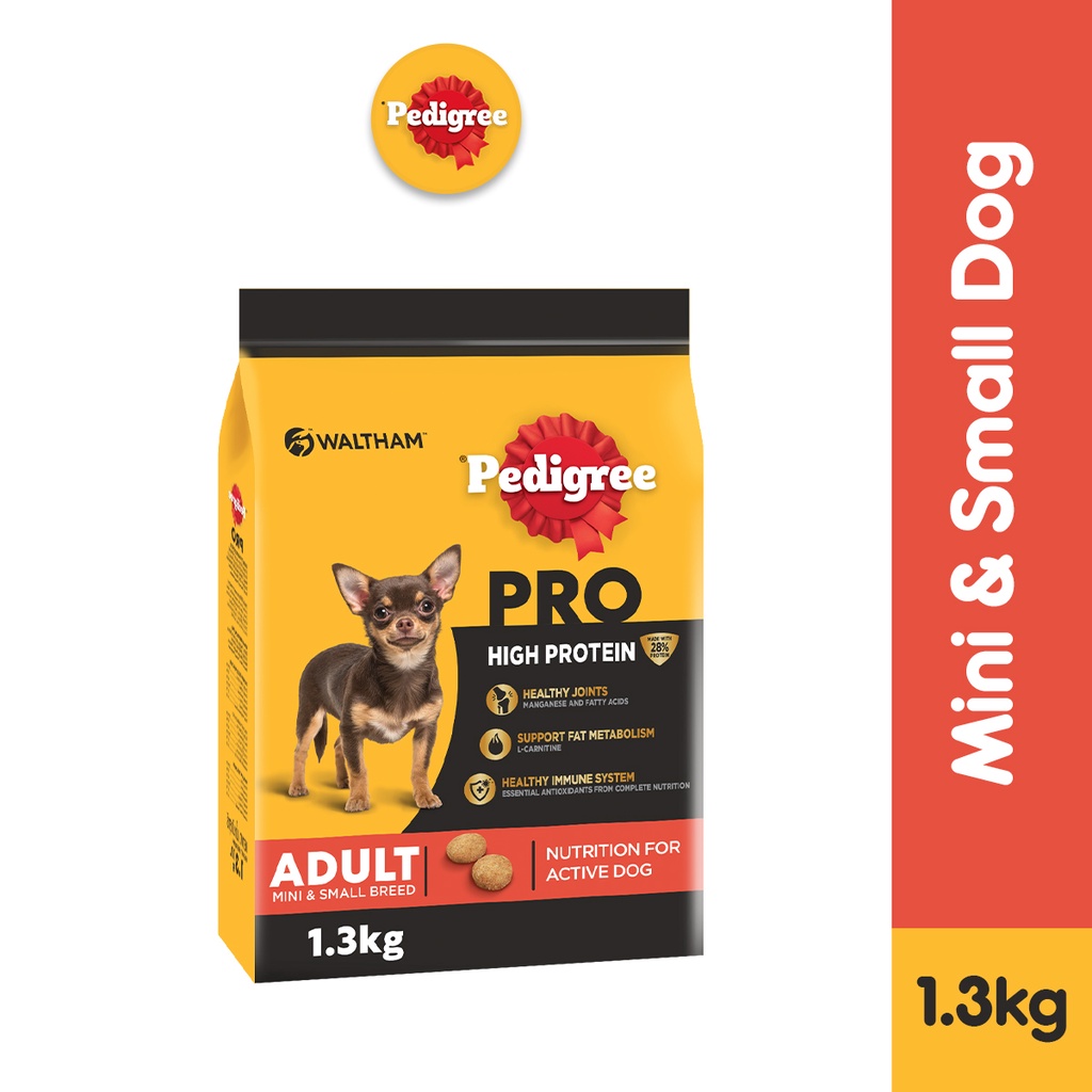 PEDIGREE PRO High Protein Dry Dog Food for Mini and Small Breed (1-Pack