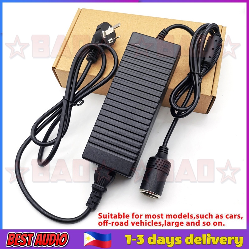 220V To 12V Car Power Inverter Charger 120W 10A Cigarette Lighter