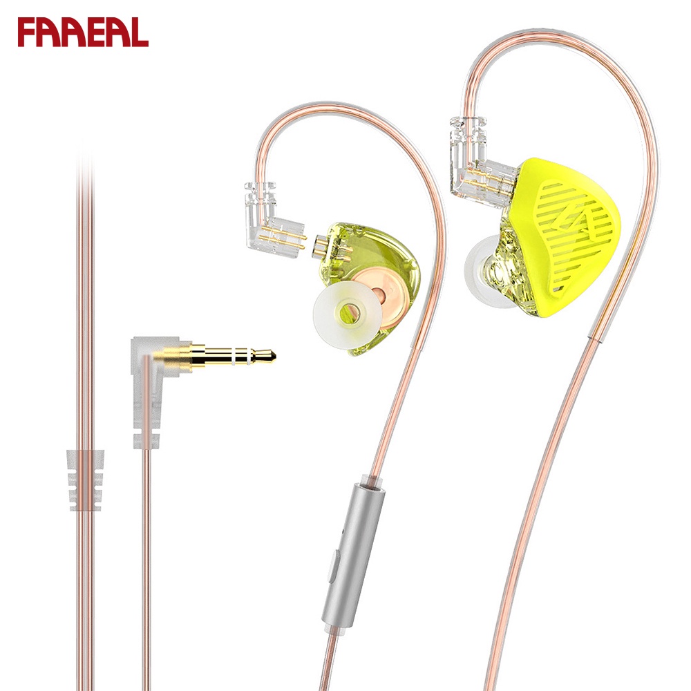 FAAEAL LD1 In Ear Earphones 1DD Dynamic HiFi Music Headset With ...
