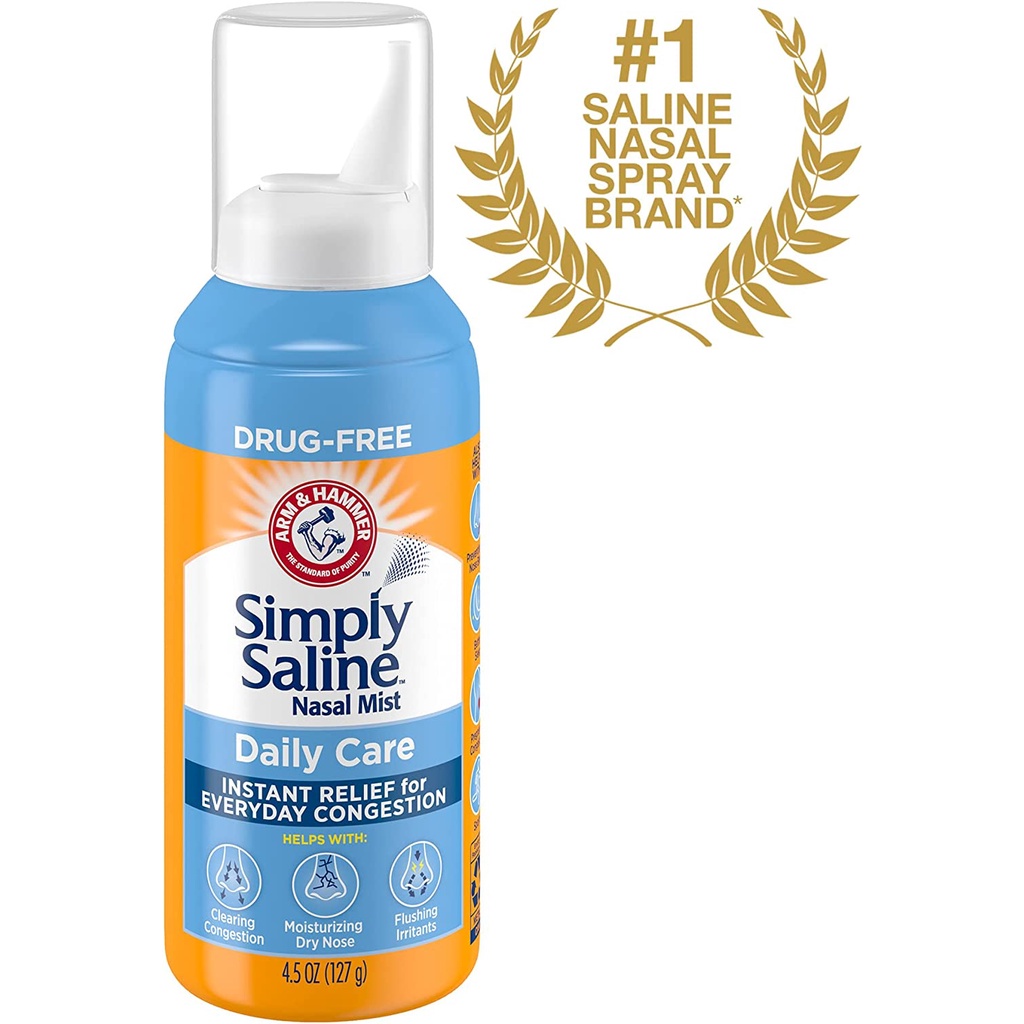 ARM & HAMMER Simply Saline Nasal Care Daily Mist 4.5oz Shopee Philippines