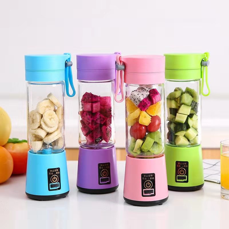 Mini Blender Portable - Rechargeable USB - Sans Fil - Mini Smoothie Maker -  380 ML 