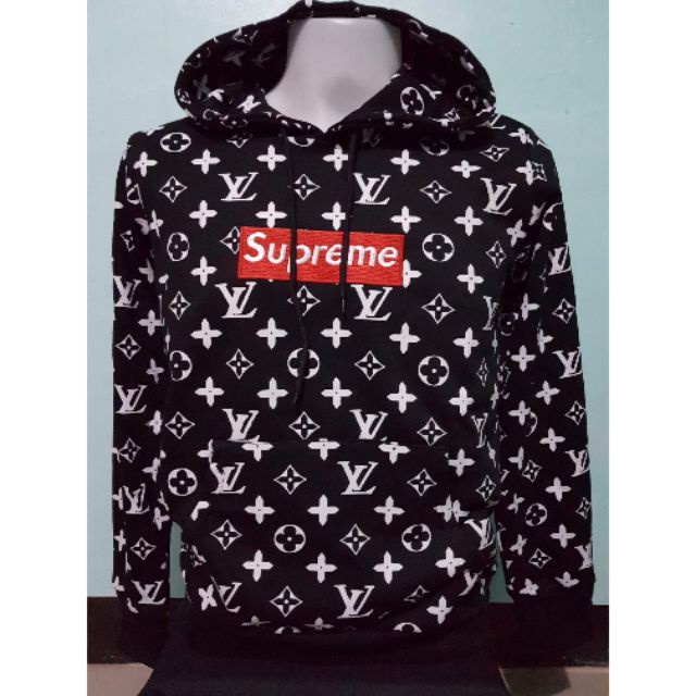 Supreme LV hoodie black