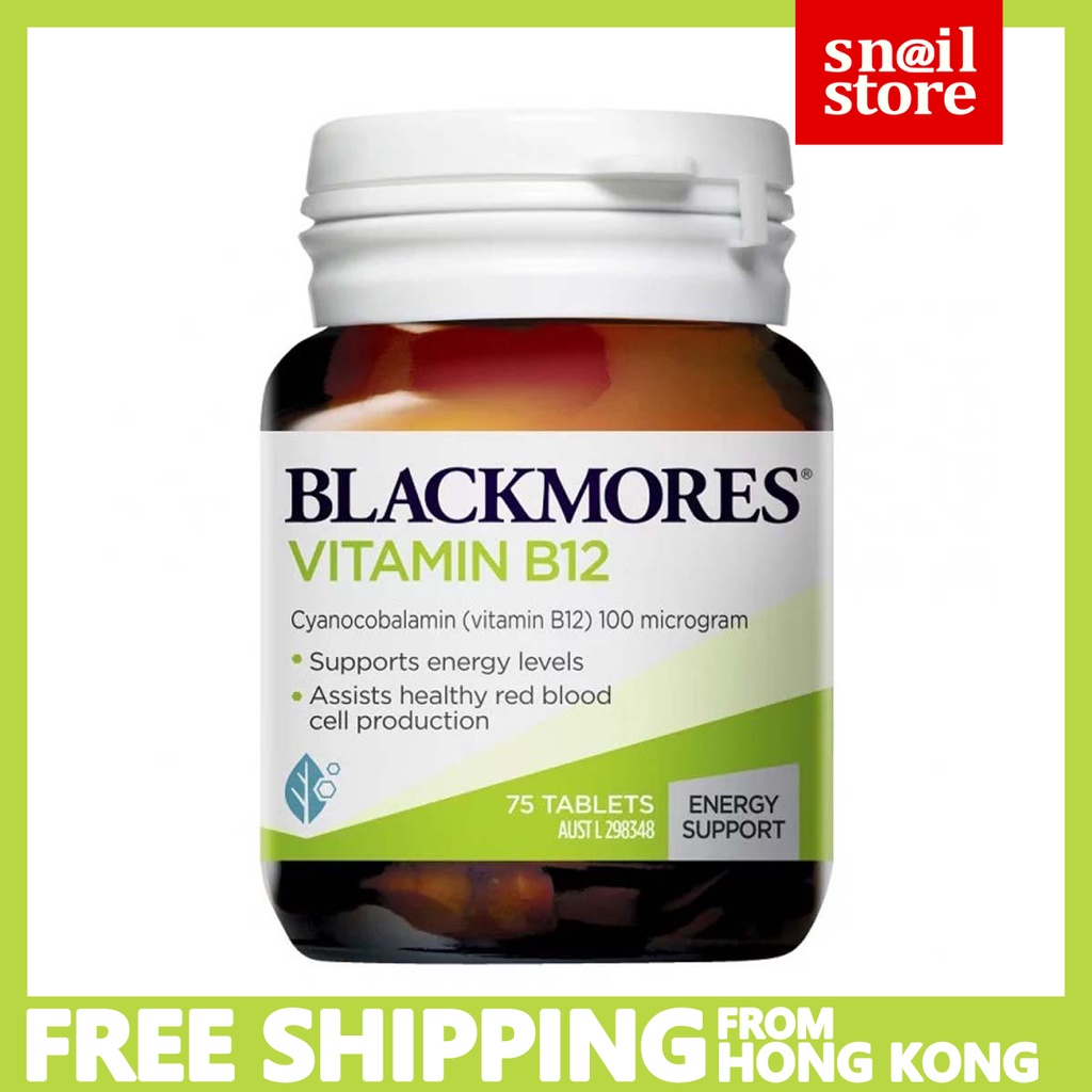 Blackmores Vitamin B12 100mg （EXP 2026) 75 tablets Shopee Philippines