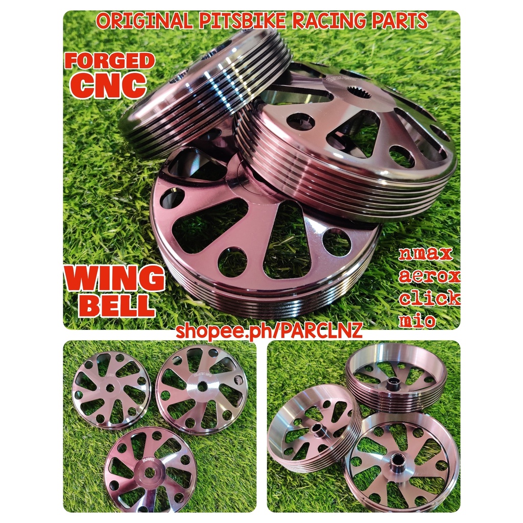 PITSBIKE Racing Clutch Bell WING BELL CNC GROOVED [AEROXNMAXCLICK/ADVMIO] Shopee