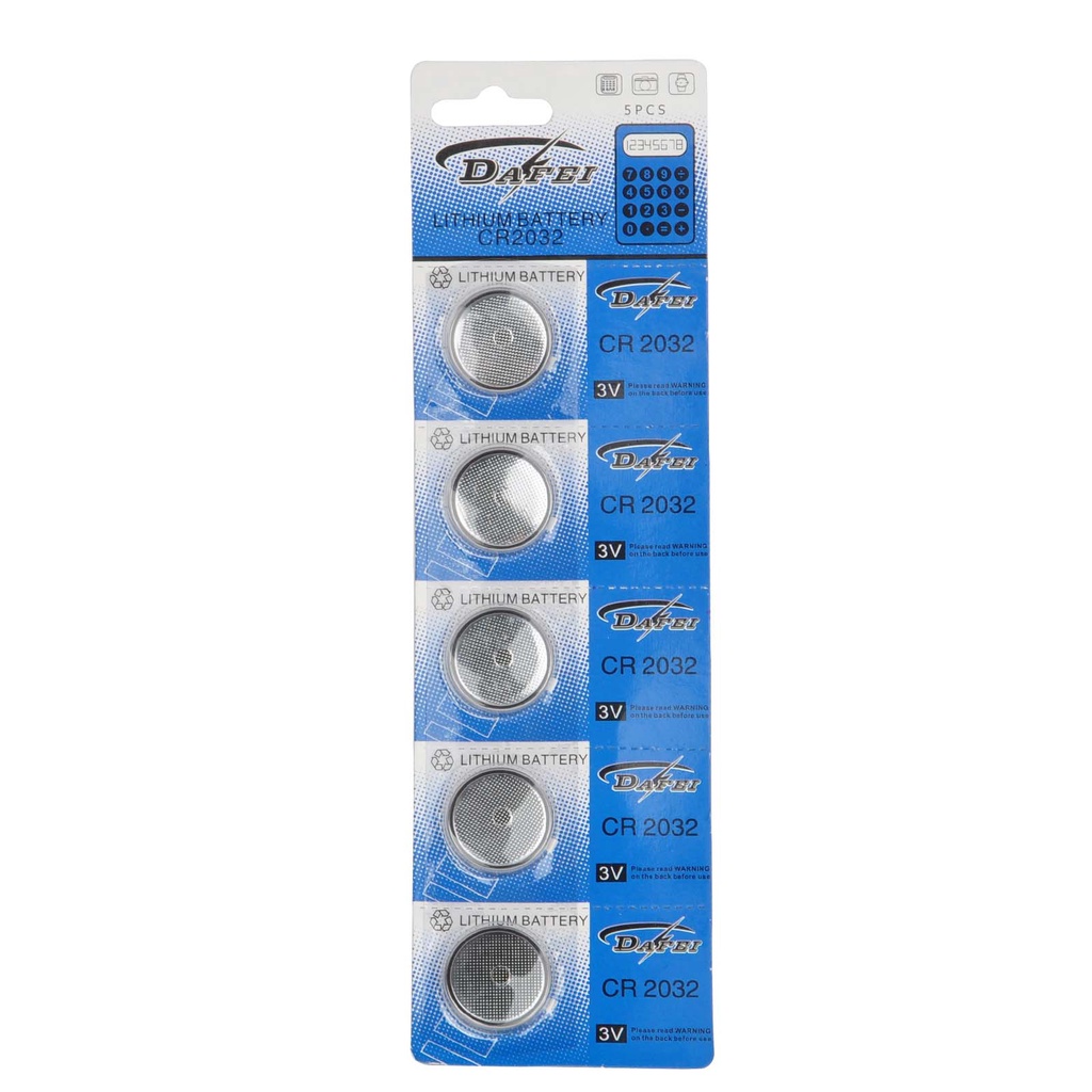 5x CR2032 3V Lithium Button Battery Coin Cell Batteries for Clocks