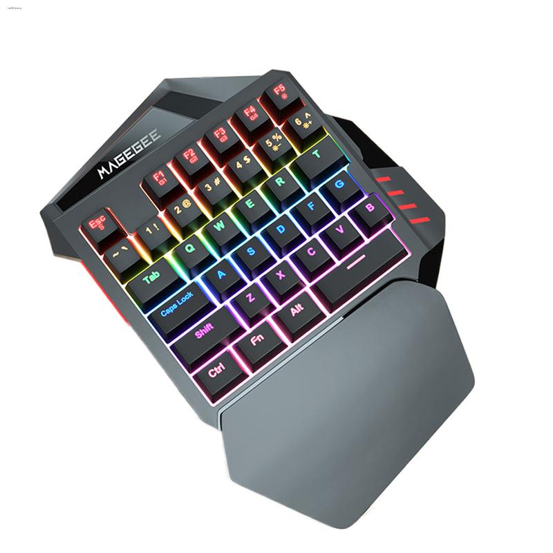 MaGegee battle axe one-handed real mechanical keyboard green axis game ...