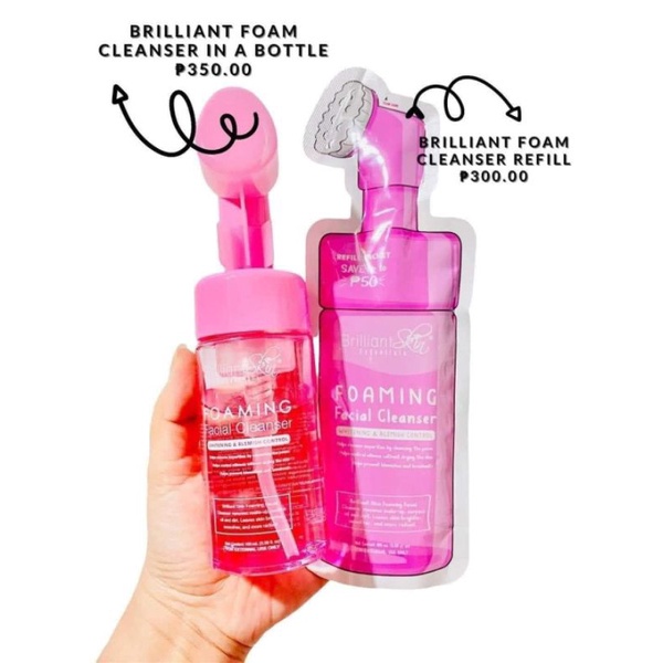 brilliant Foaming Cleanser bottle brilliant authentic | Shopee Philippines