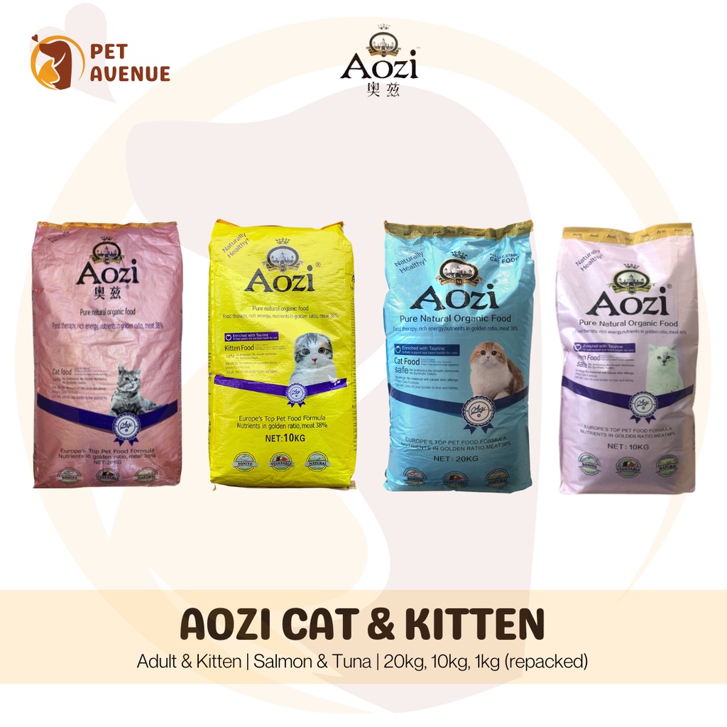 Aozi Cat / Kitten Organic Food 1kg (Salmon & Tuna) Shopee Philippines