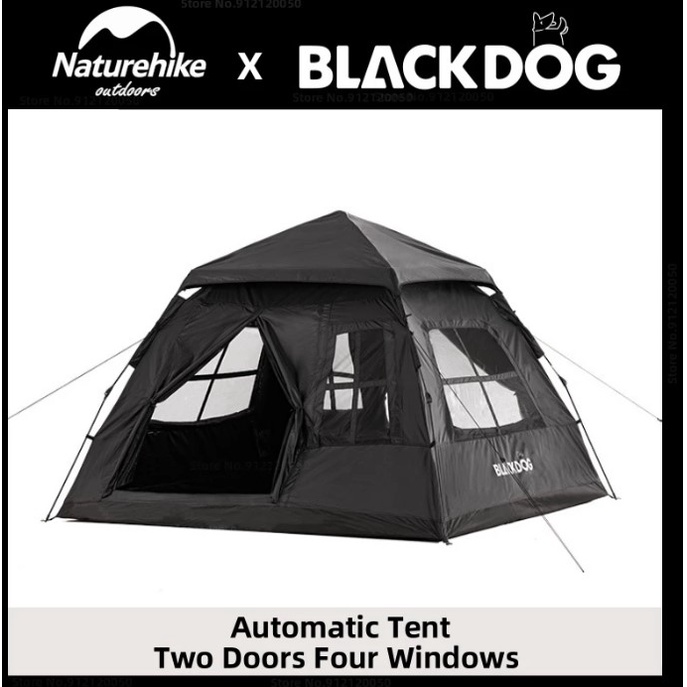 Naturehike - BlackDog Outdoor Automatic Tent 3-4 Person | Shopee ...