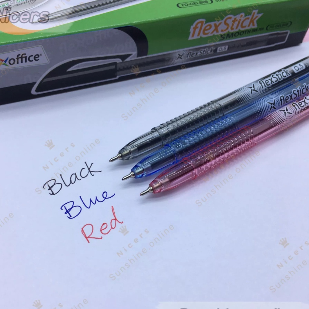 12pcs 0.5mm Flexoffice flexstick smooth ink pen ballpen School Supplies ...