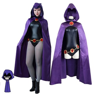 Raven from Teen Titans Go costume with cape for women – Cosplayrr