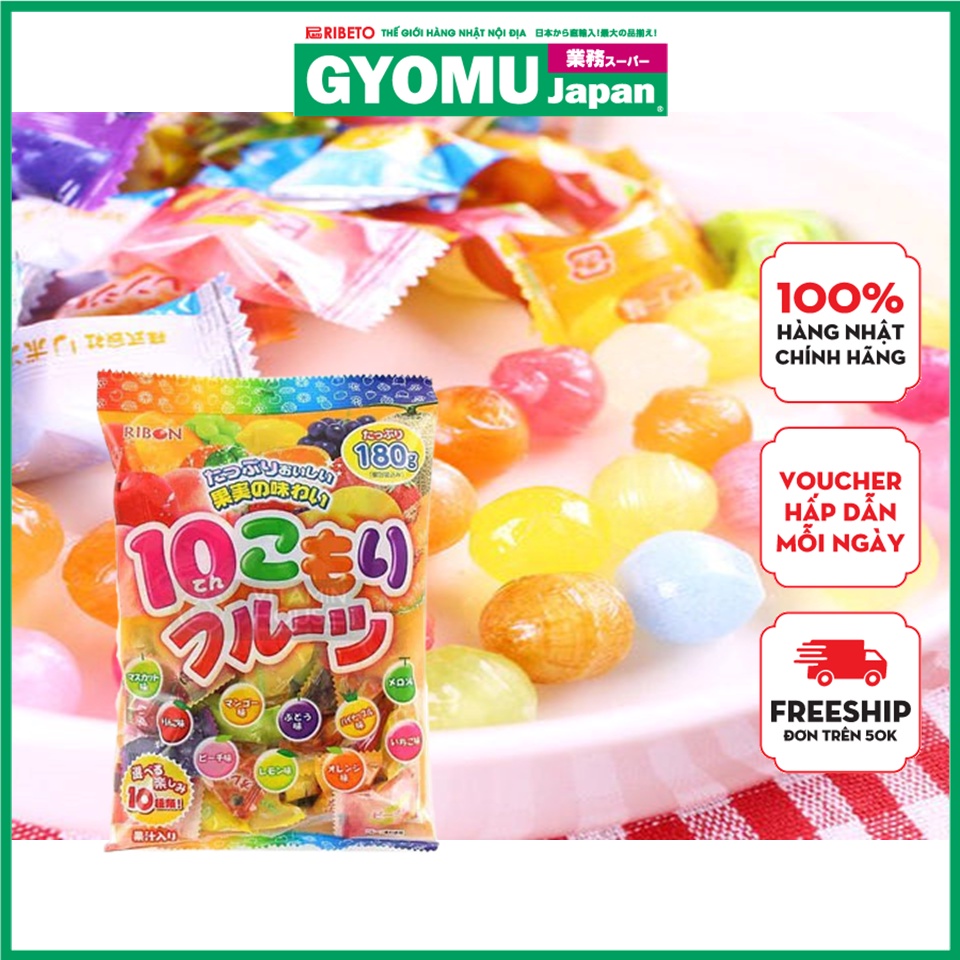 Ribon candy with mixed fruit flavor - Japanese domestic product ...