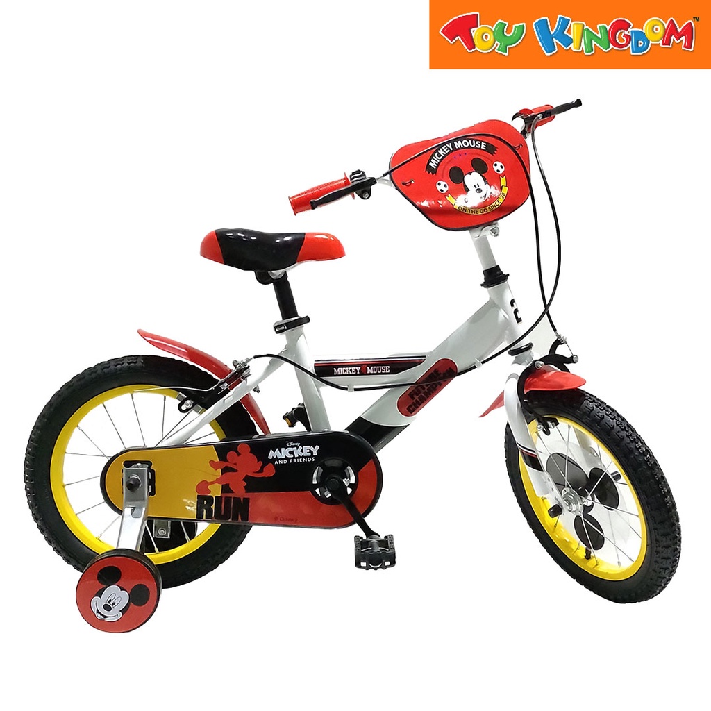 Mickey mouse bike hot sale with training wheels