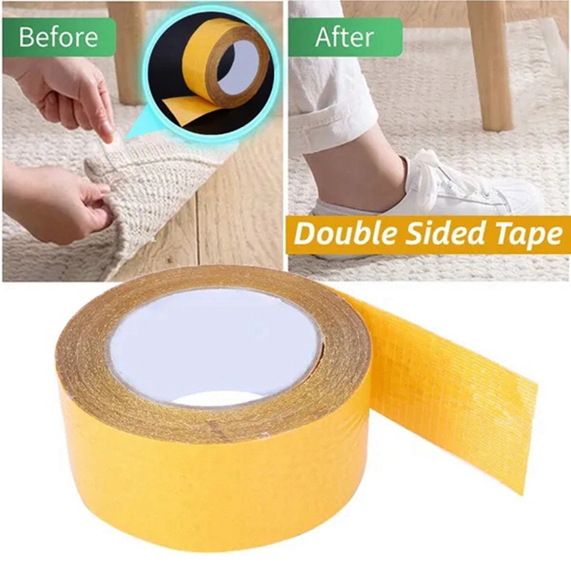 10M Strong Fixed Cloth Double Sided Tape Wedding Carpet Adhesive Strong Fixed Heat Resistant Double Sided Tape | Shopee Philippines