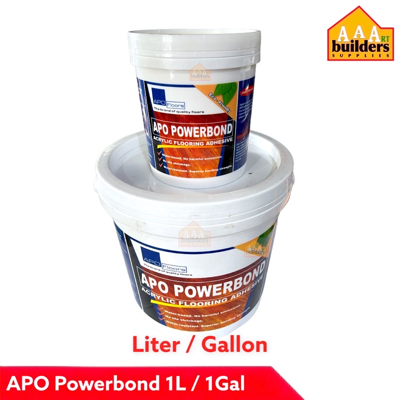 Apo Powerbond Floor Adhesive for Vinyl tiles etc… liter / gallon