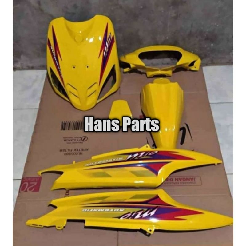 FULSET COVER BODY BODI HALUS YAMAHA MIO SPORTY MIO OLD WARNA KUNING ...