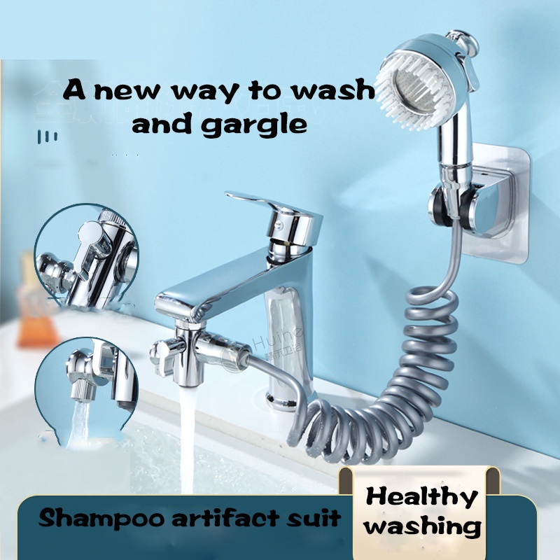 【Fast Shipping】Handheld retractable splashproof shower head with shower