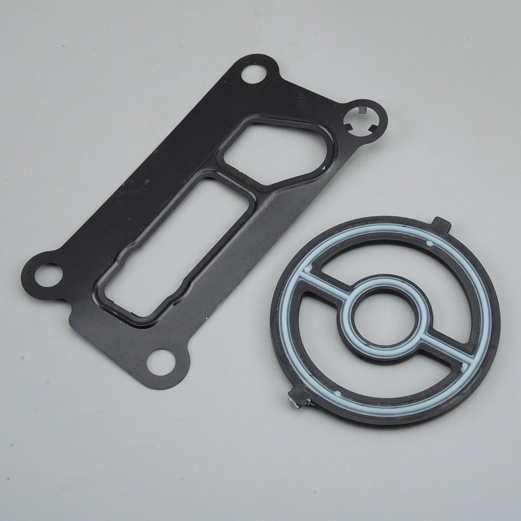 Set Engine Oil Cooler Filter Housing Gasket Seal Fit for Mazda 3 5 6